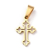 304 Stainless Steel Pendants STAS-P253-03G-1