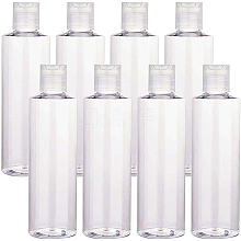 Transparent Flat Shoulder Plastic Press Cap Bottles MRMJ-BC0001-61
