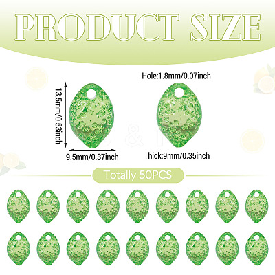 50Pcs Transparent Acrylic Beads TACR-TADJ0001-01B-1