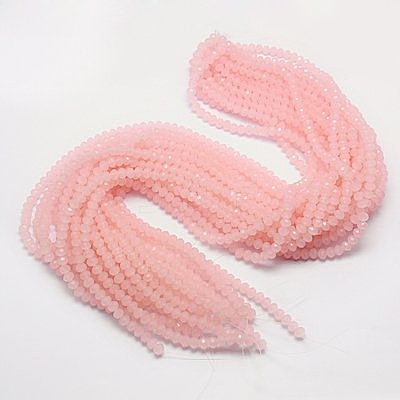 Imitation Jade Glass Bead Strands GLAA-F001-3x2mm-27-1