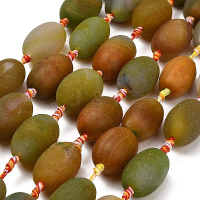 Natural Agate Beads Strands G-A321-M04-01-1