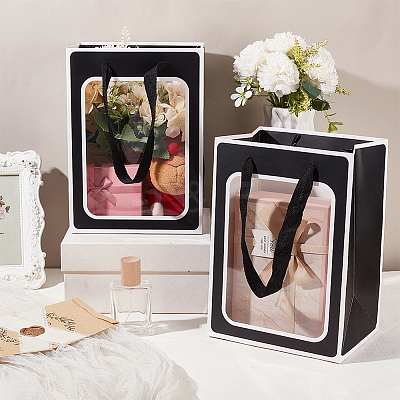 Paper Gift Storage Bags with Handle CARB-WH0017-10B-01-1
