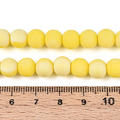 Frosted Opaque Glass Beads Strands LS-GLAA-T032-P8mm-MBB16-1