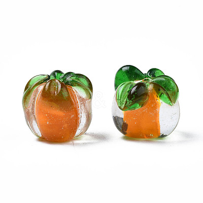 Autumn Theme Handmade Lampwork Beads LAMP-N029-004-1