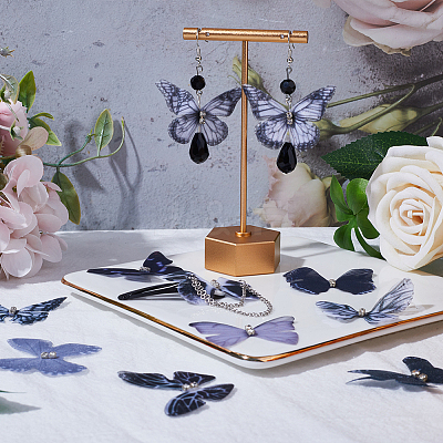 100Pcs 10 Colors Gothic Style 2-Layer Fibre Tulle Ornament Accessories FIND-SC0005-80-1