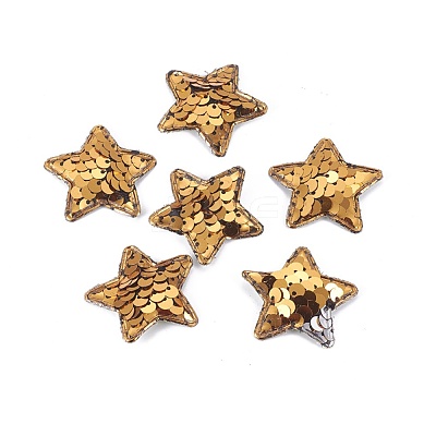 Paillette/Sequin & Cloth Iron On Patches DIY-WH0143-31C-1