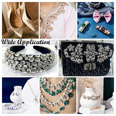 Sew on Rhinestone RGLA-T034-5x10mm-20-1
