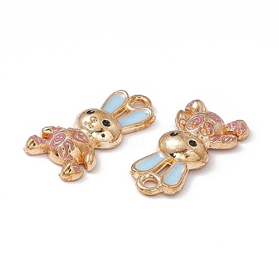 Alloy Enamel Pendants ENAM-C006-06G-01-1
