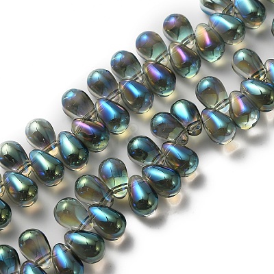 Electroplate Glass Beads GLAA-WH0023-29J-1