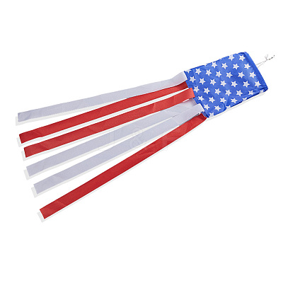 Independence Day Cloth Column Windsock Flag AJEW-WH20017-74A-1
