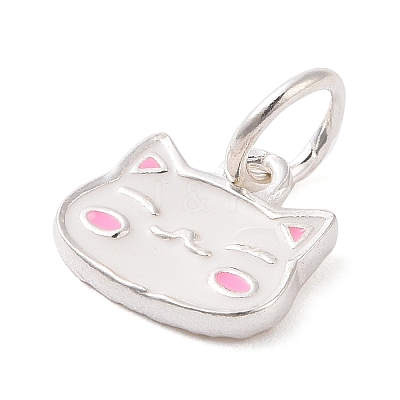 Cat Shape 925 Sterling Silver Charms STER-F056-03S-01-1