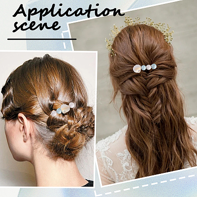 2 Bags 2 Styles Resin & Alloy Alligator Hair Clips AJEW-CY0001-39B-1
