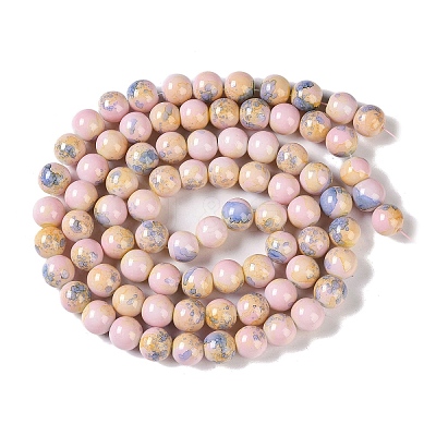 Baking Paint Glass Bead Strands GLAA-H031-01C-15-1