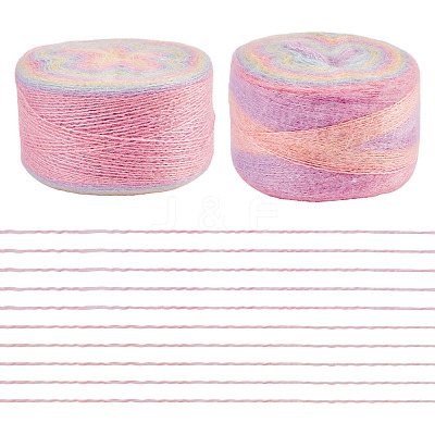 Segment Dyed Knitting Yarn DIY-TAC0033-03I-1