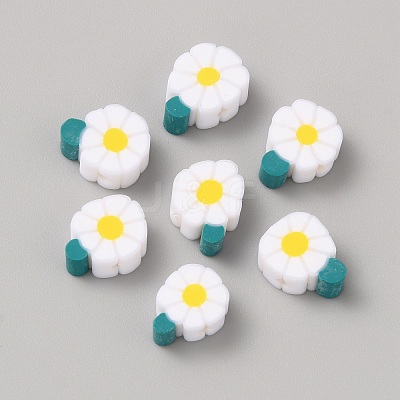 Handmade Polymer Clay Beads CLAY-WH0014-08-1