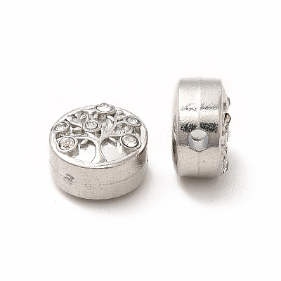 316 Surgical Stainless Steel with Crystal Rhinestone Beads LS-STAS-G305-03P-1