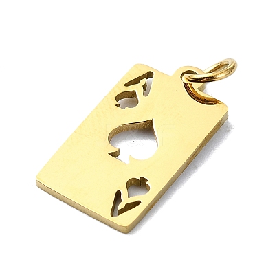 304 Stainless Steel Pendants STAS-C097-65G-1