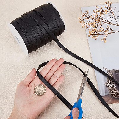 Polyester Satin Ribbon SRIB-WH0007-09B-1
