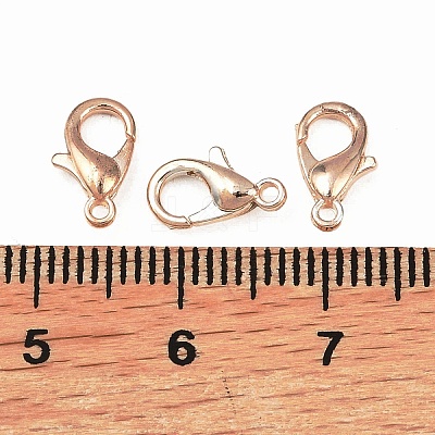 Zinc Alloy Lobster Claw Clasps E103-RG-1