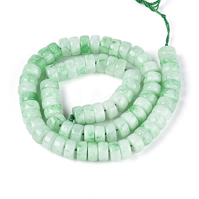 Dyed Natural White Jade Beads Strands G-T143-17D-1