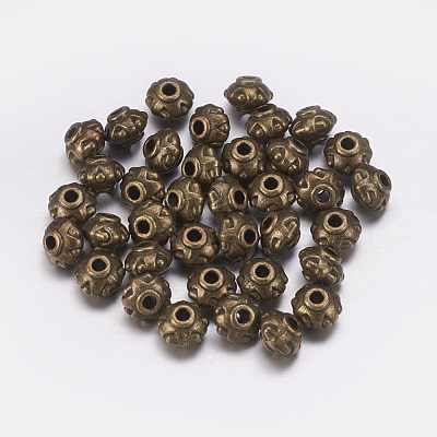 Tibetan Style Spacer Beads TIBEB-A24612-AB-FF-1
