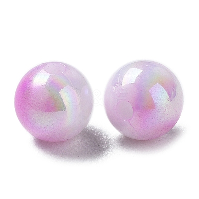 Two Tone Opaque Acrylic Beads SACR-P024-01A-W04-1
