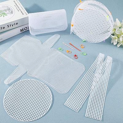 6 Bags 2 Styles DIY Plastic Knitting Crochet Bag Making Kits DIY-CP0012-63-1