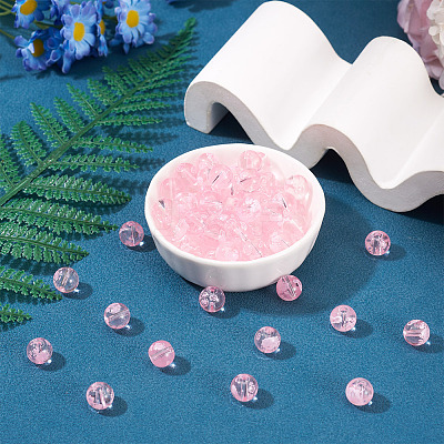 80Pcs Handmade Transparent Lampwork Beads FIND-TAD0001-04B-1