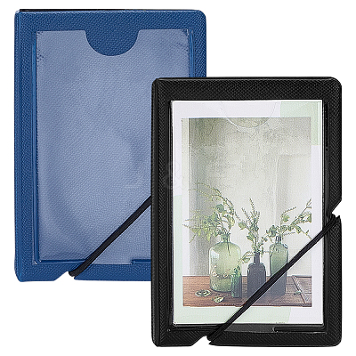 2Pcs 2 Colors 3 Inch Mini PVC Cover Photo Albums AJEW-FG0005-43-1