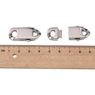 Non-Tarnish 304 Stainless Steel Box Clasps STAS-S080-03B-P-1