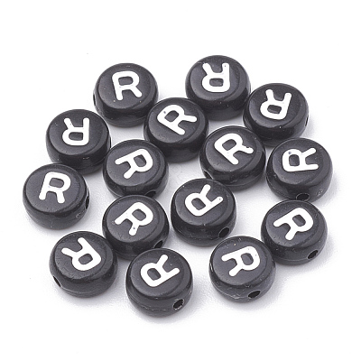 Opaque Acrylic Beads X-SACR-N002-02R-1