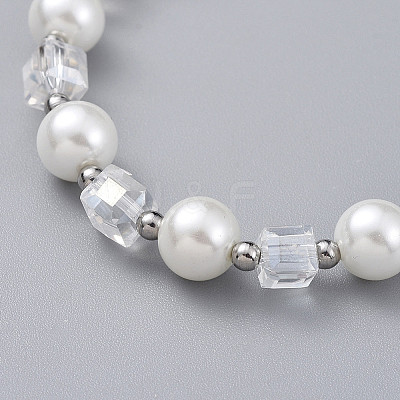 Glass Beads Stretch Bracelets BJEW-JB04757-1