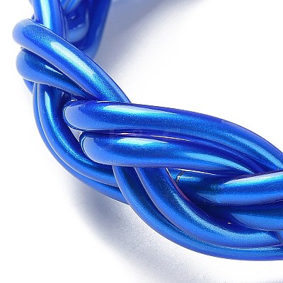Plastic Cord Braided Stretch Bracelets BJEW-R313-01C-1