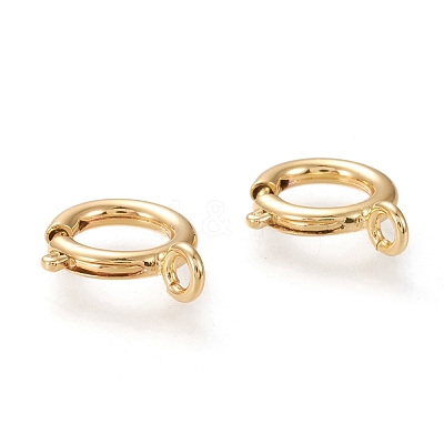 Brass Spring Ring Clasps KK-F820-39G-1