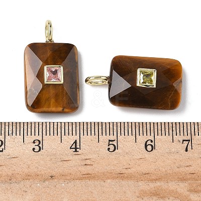 Natural Tiger Eye Pendants G-I391-03G-04-1