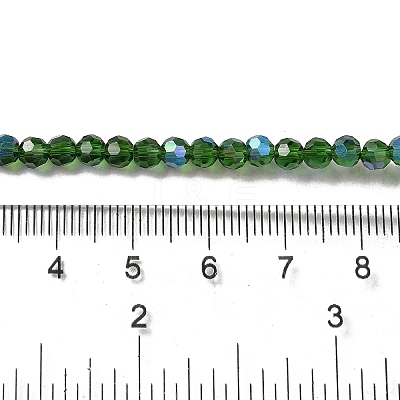 Electroplate Transparent Glass Beads Strands EGLA-A035-T4mm-L10-1