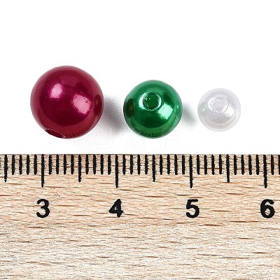 ABS Plastic Imitation Pearl Beads KY-G030-01J-1