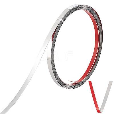Flexible Self Adhesive 201 Stainless Steel Molding Trim AJEW-WH0248-316A-P-1