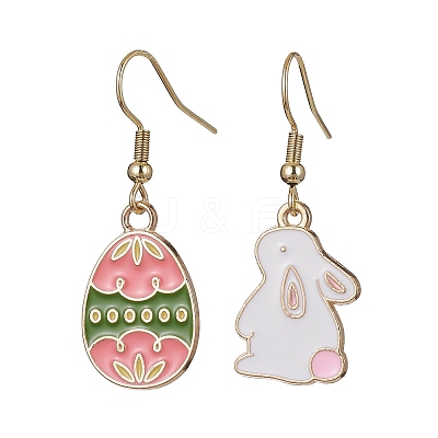 Easter Themed Alloy Enamel Dangle Earrings EJEW-JE05497-02-1