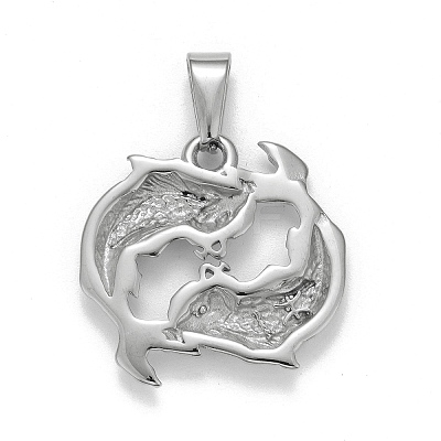 Non-Tarnish 304 Stainless Steel Pendants LS-STAS-D165-14P-10-1