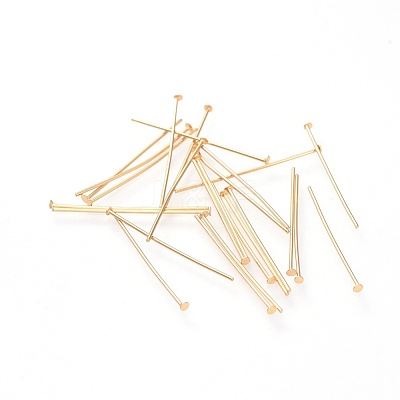 304 Stainless Steel Flat Head Pins X-STAS-G205-01C-G-1