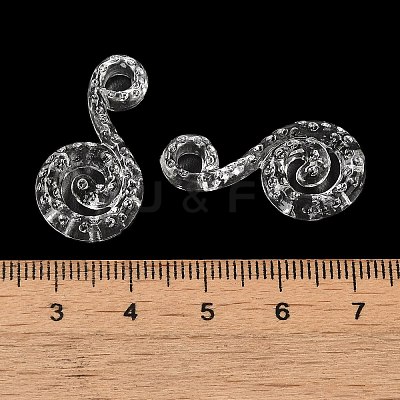 Transparent Acrylic Pendants TACR-G048-35-1