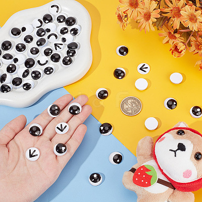 96Pcs 24 Style Glass Doll Craft Eyes Cabochons DIY-OC0011-83D-1