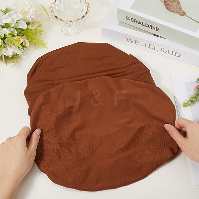 2Pcs 2 Colors Polyester Toilet Lid Dust Cover AJEW-CN0003-20C-1
