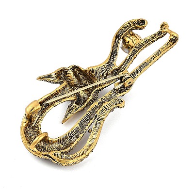 Cat Shape Colorful Rhinestone Brooches JEWB-S030-03B-1