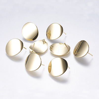 Brass Stud Earring Findings LS-KK-F738-40G-1
