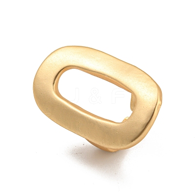 Matte Gold Color Alloy Cuff Rings for Women RJEW-K260-07A-1