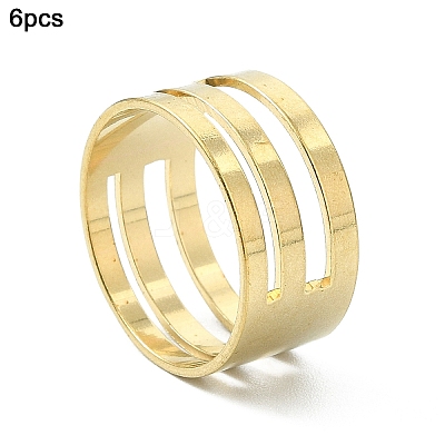 6Pcs Brass Rings TOOL-YW0001-77-1