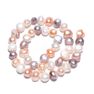 Natural Cultured Freshwater Pearl Beads Strands X-PEAR-N014-08E-01-1