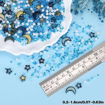 2 Bag Glass & Seed Beads GLAA-SZC0001-94E-1
